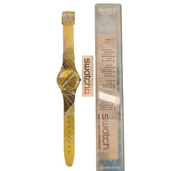 Vintage Swatch watch SPYRAL GJ119 New in box with paperwork - Picture 2 of 9